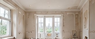 Period room stripped back before plastering